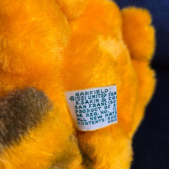 NWT Vtg 80's Dakin Garfield Lasagna Chef 7" Bean Bag Plush - Picture 7 of 8